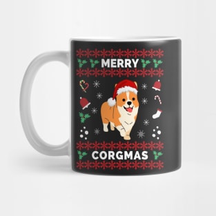 Corgi Dog Merry Corgmas Santa Corgi Ugly Christmas Sweater - Corgi Ugly Christmas Sweater Merry Corgmas Santa Corgi - Christmas Corgi Merry Corgmas Mug